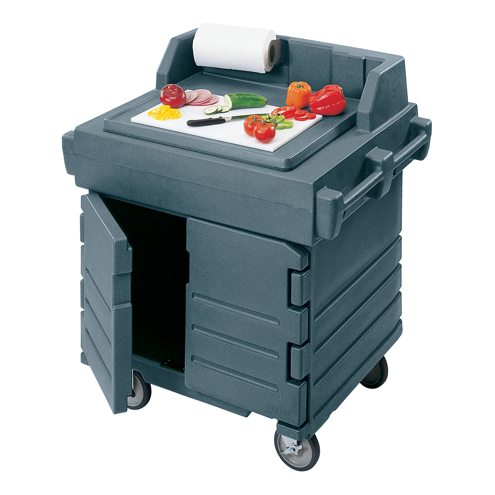 Camkiosk Work Station - Granite Gray (Shown w/ optional cutting board)